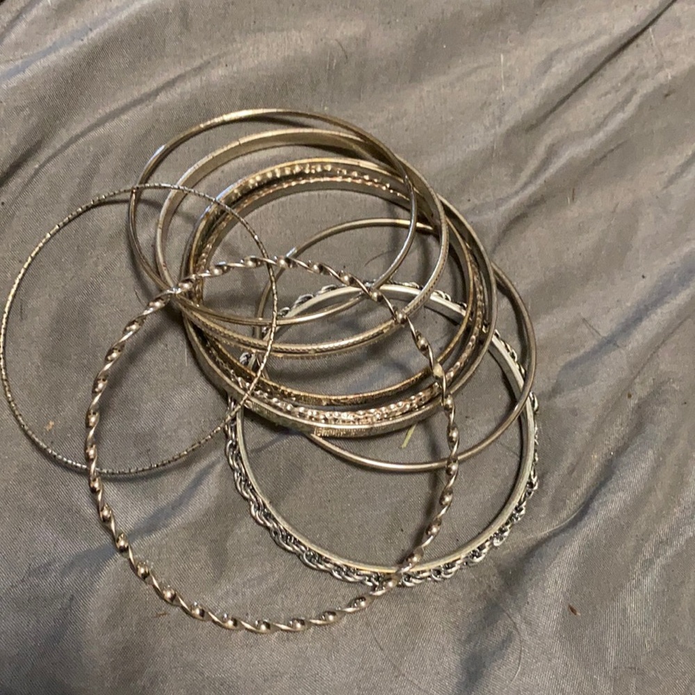 Bundle of brackets from various retail stores.